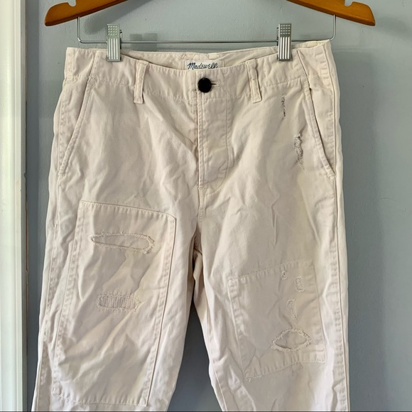 Madewell Cropped Rivington Trousers: Rip and Repair Edition - Picture 4 of 9